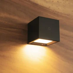 Akku Wandleuchte kabellos LED Touch Dimmer B: 7,5 cm Akku
