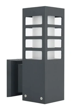 Außen Wandleuchte Anthrazit IP54 eckig E27