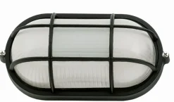 Außenleuchte Maritim B:22cm IP44 Bullauge Schwarz E27