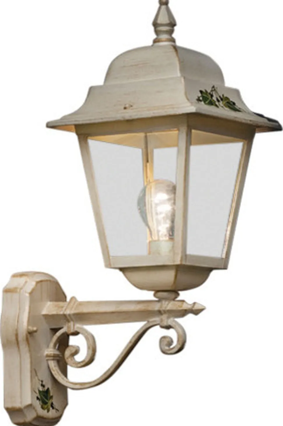 Außenleuchte Wand Aluminium H: 53 cm IP43 E27 Rustikal