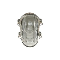 Außenleuchte Wand Messing Glas IP64 E27 in Antik