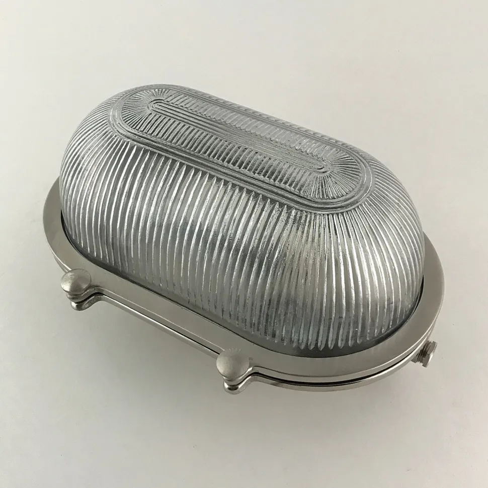 Außenleuchte Wand Messing Glas E27 IP64 Maritim THERA