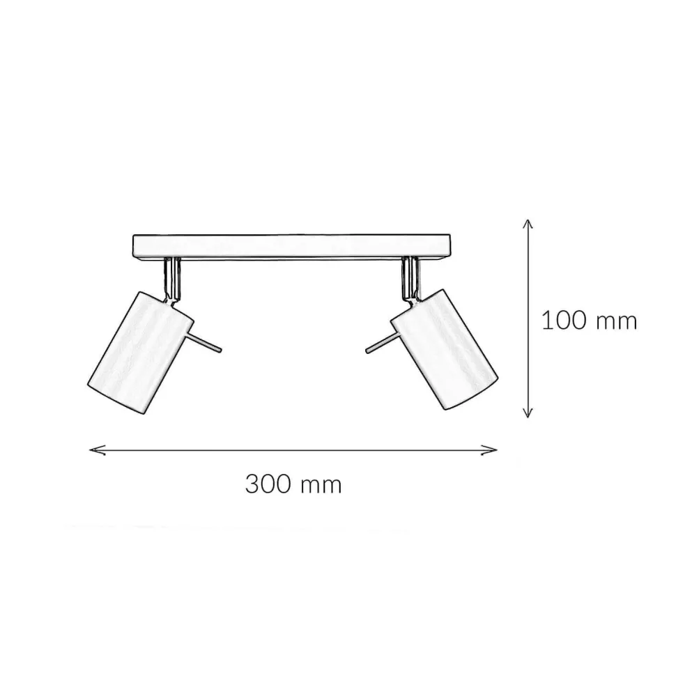 Aufbau Spotstrahler ETNA in Weiß 2-flmg