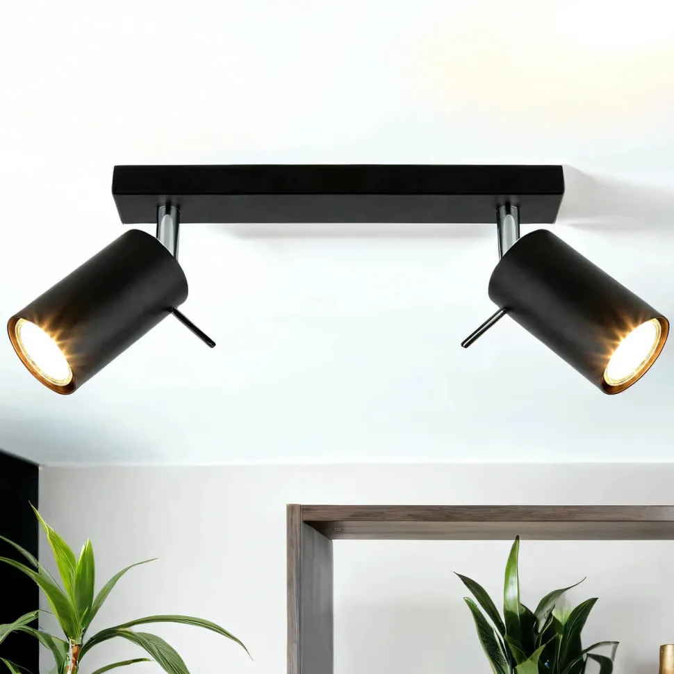 Aufbau Spotstrahler ETNA in Schwarz 2-flmg