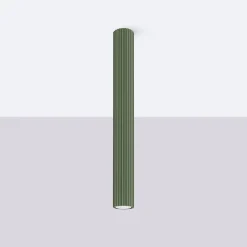 Aufbauspot GU10 Ø 6,5 cm H: 60 cm Aufputz Grün Modern