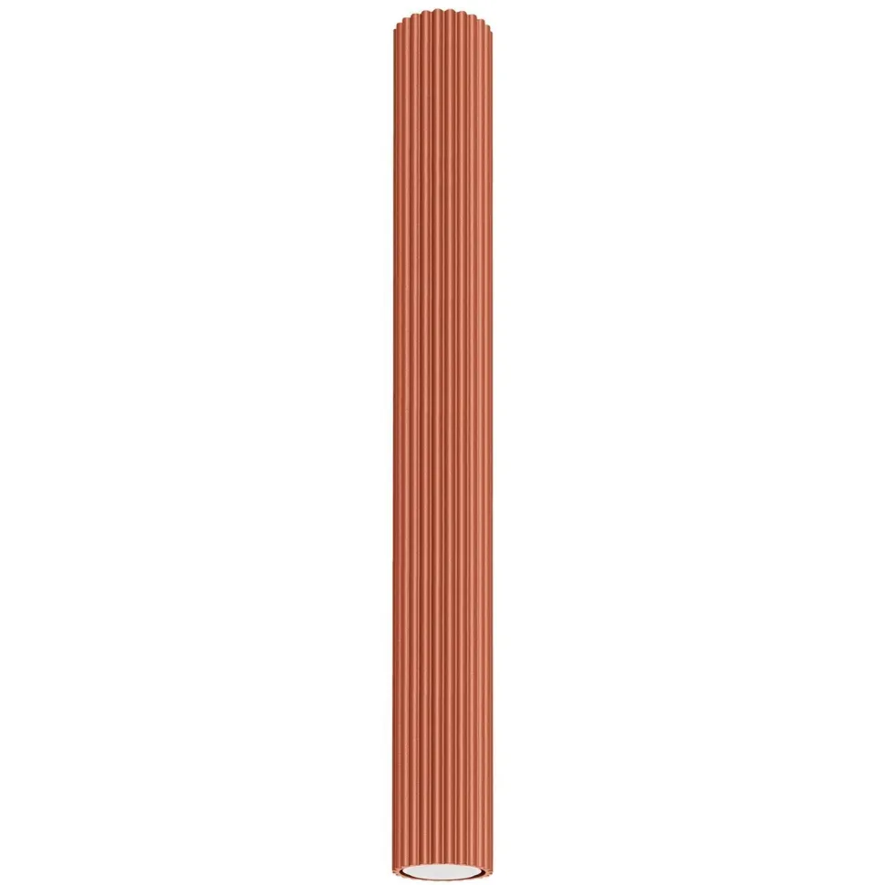 Aufbauspot schmal Ø 6,5 cm H: 60 cm GU10 Rot Modern Aluminium