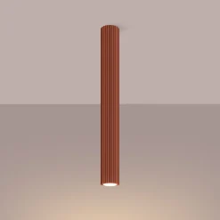 Aufbauspot schmal Ø 6,5 cm H: 60 cm GU10 Rot Modern Aluminium