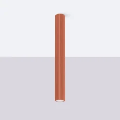 Aufbauspot schmal Ø 6,5 cm H: 60 cm GU10 Rot Modern Aluminium