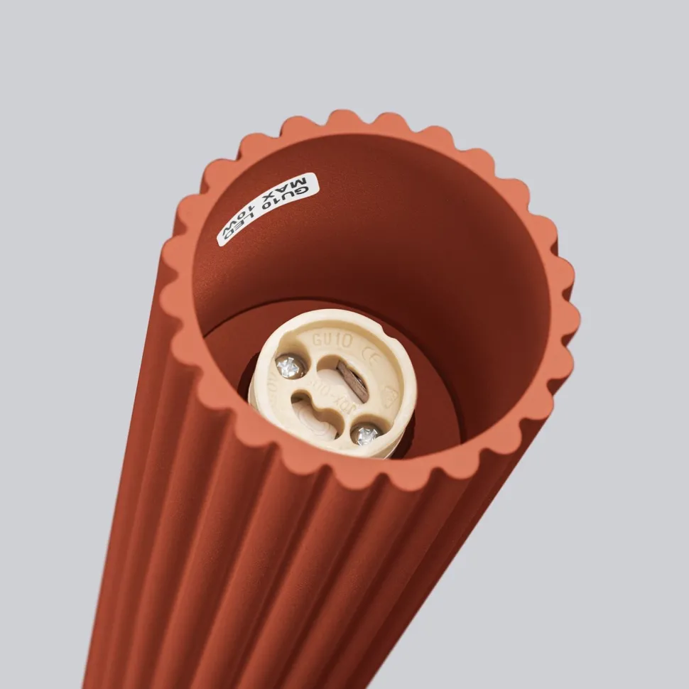 Aufbauspot schmal Ø 6,5 cm H: 60 cm GU10 Rot Modern Aluminium