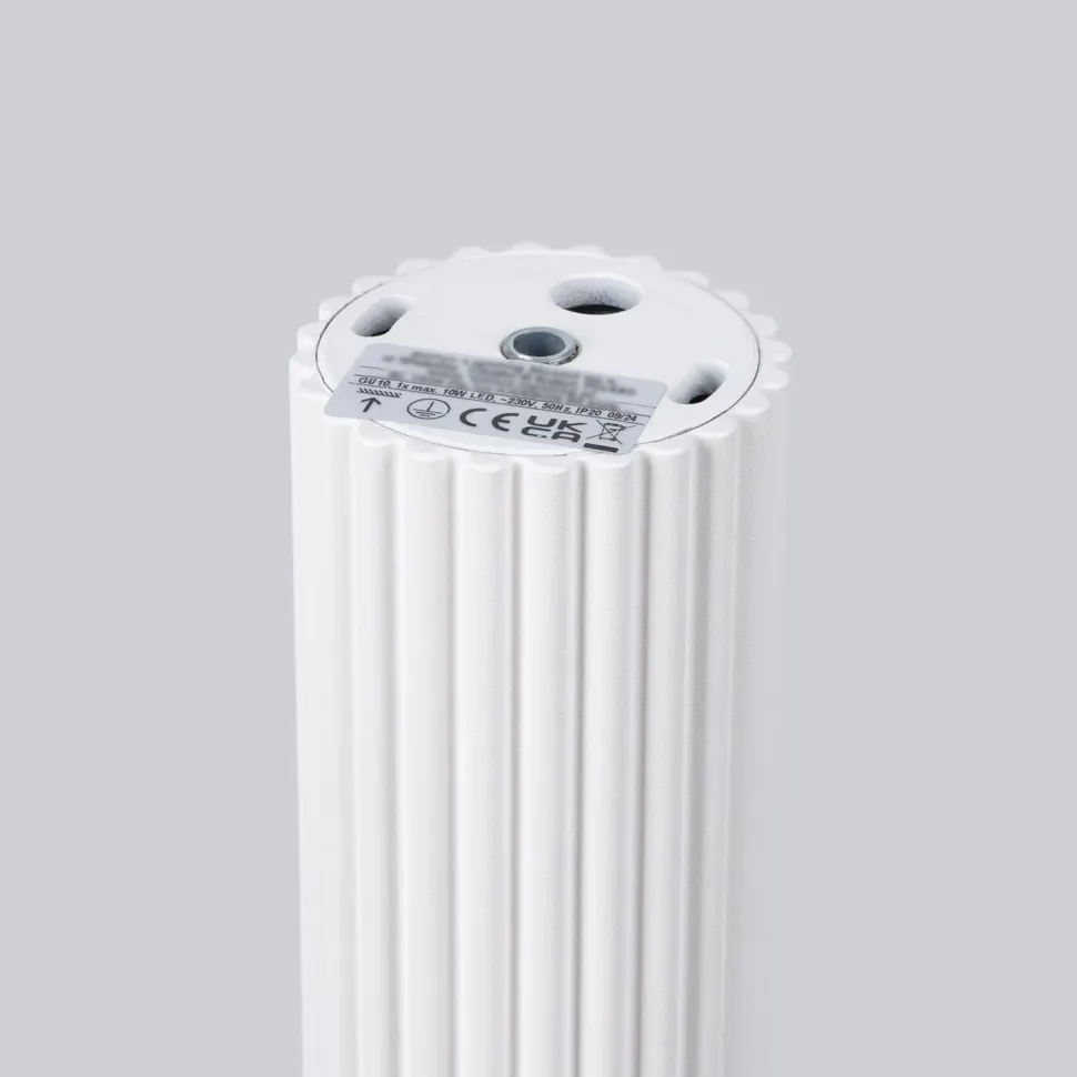 Aufbauspot Weiß Ø 6,5 cm H: 20 cm klein GU10 Aluminium Modern