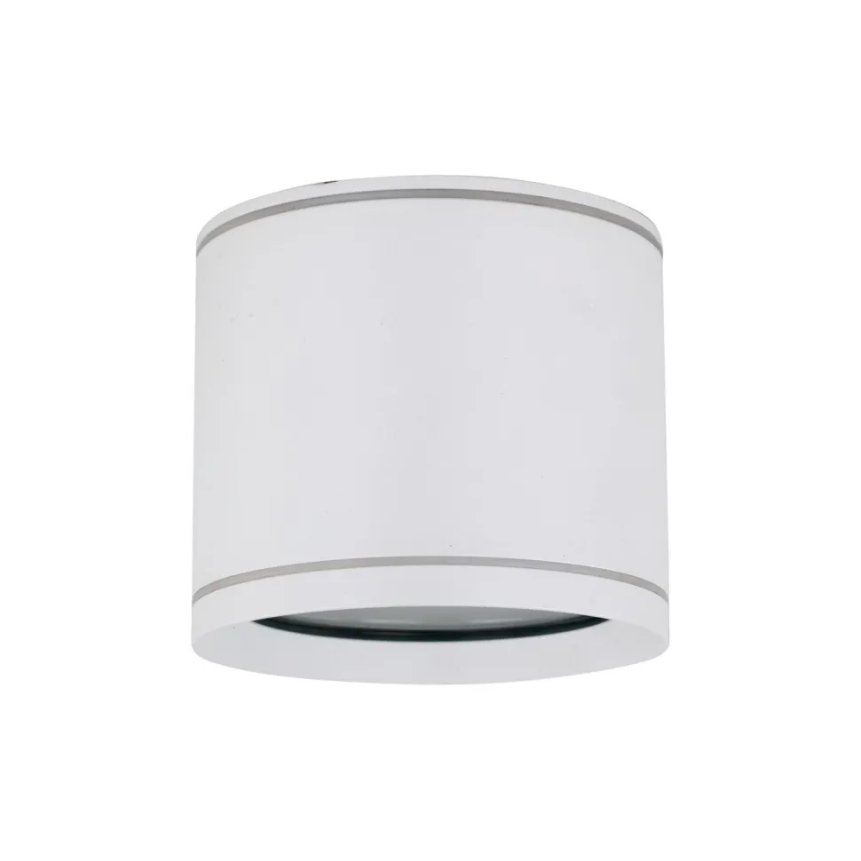 Aufbauspot Weiß Aluminium GX53 IP44 Ø8,4 cm Aufputz