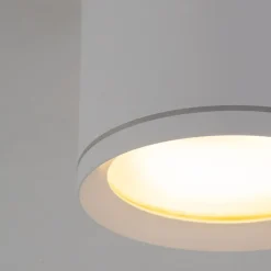 Aufbauspot Weiß Aluminium GX53 IP44 Ø8,4 cm Aufputz