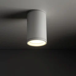 Aufbauspot Weiß Metall GU10 IP44 rund Ø6,3 cm Aufputz