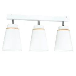 Aufbaustrahler Schwenkbar Weiß Holz Deckenstrahler