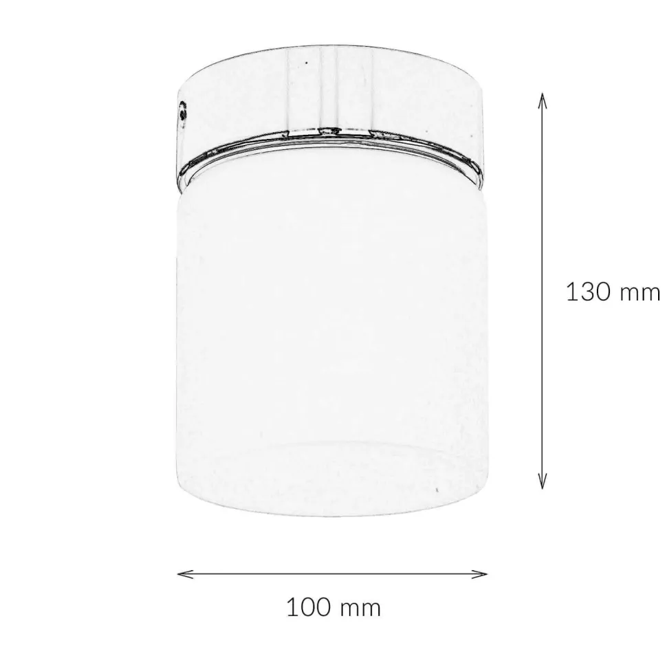 Aufbaustrahler Weiß Chrom Glas