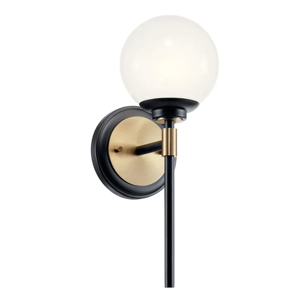 Badezimmerlampe IP44 LED G9 34,8 cm hoch Metall Glas