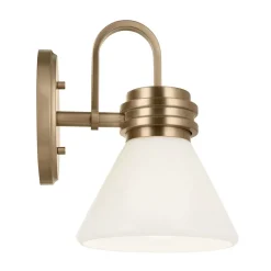 Badezimmerlampe Metall Glas mit LED G9 IP44 24 cm hoch