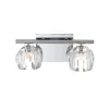 Badezimmerleuchte Kristall LED G9 3000 K 33,4 cm breit klein