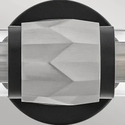 Badezimmerleuchte Metall Glas B: 56,5 cm IP44 E27 2-flammig