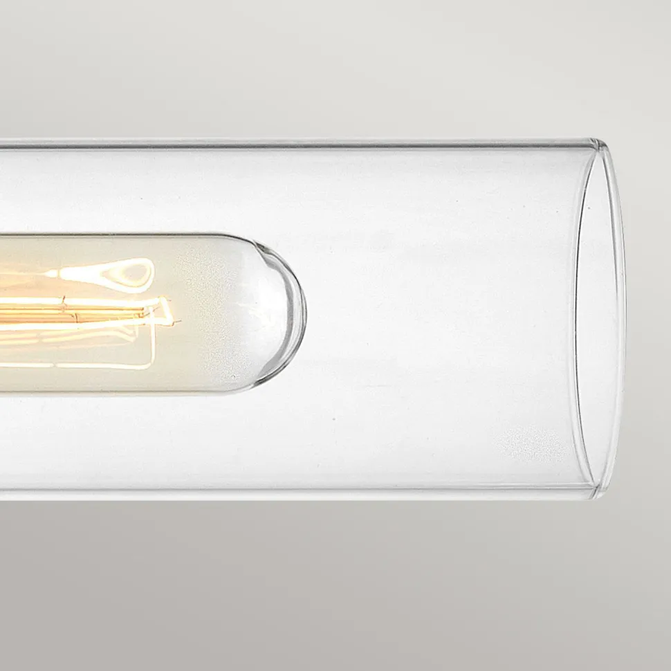 Badezimmerleuchte Metall Glas B: 56,5 cm IP44 E27 2-flammig