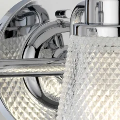 Badezimmerleuchte Wand IP44 54,5 cm breit mit 3x G9 LED