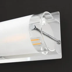Badlampe Modern silbern