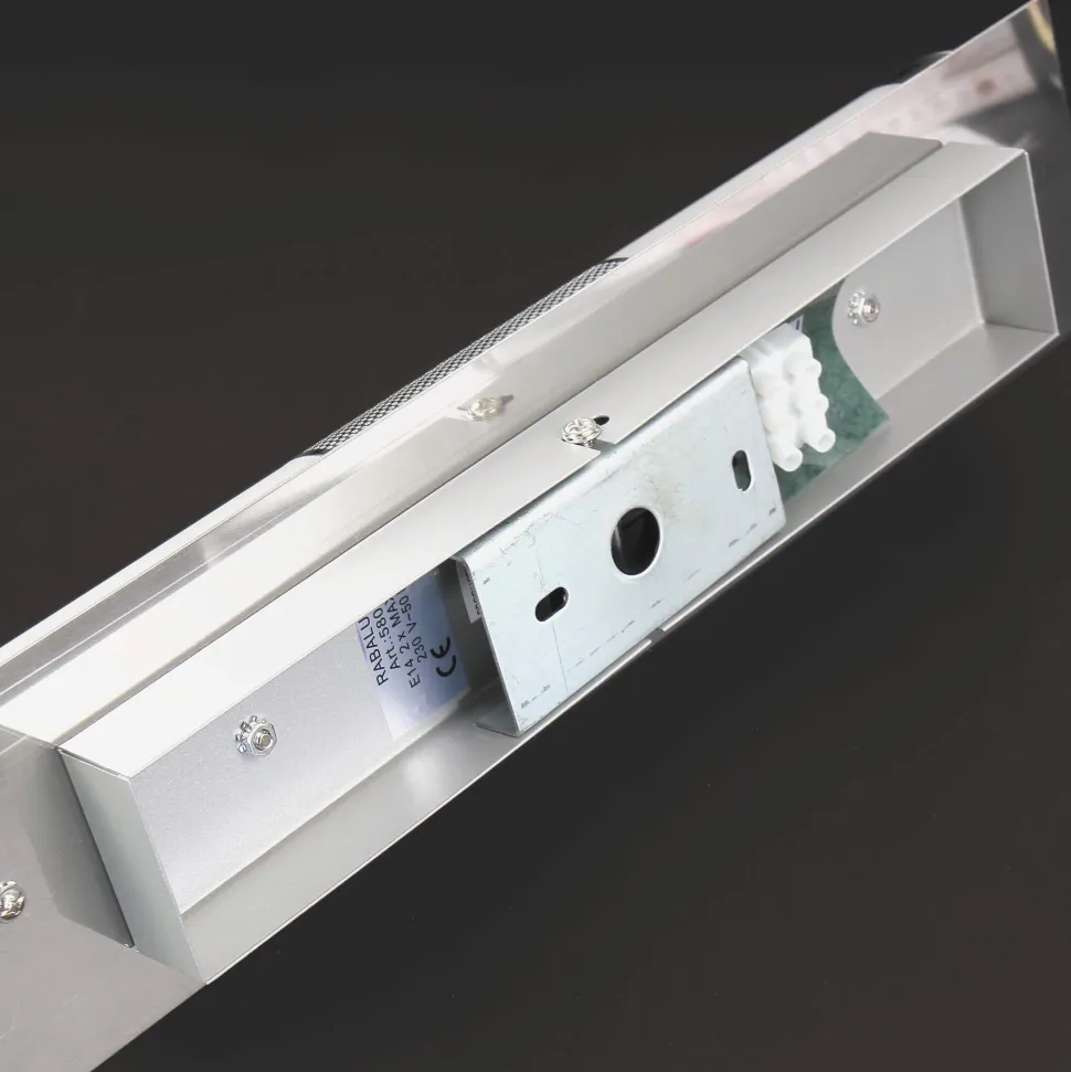 Badlampe Modern silbern