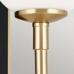 Badlampe Wand Metall Glas 33,8 cm hoch IP44 G9 LED 3000 K