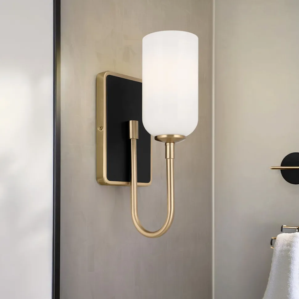 Badlampe Wand Metall Glas 33,8 cm hoch IP44 G9 LED 3000 K