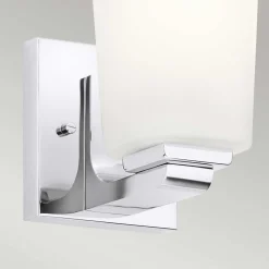 Badleuchte LED G9 IP44 H: 17,3 cm 3000 K blendarm Chrom Weiß