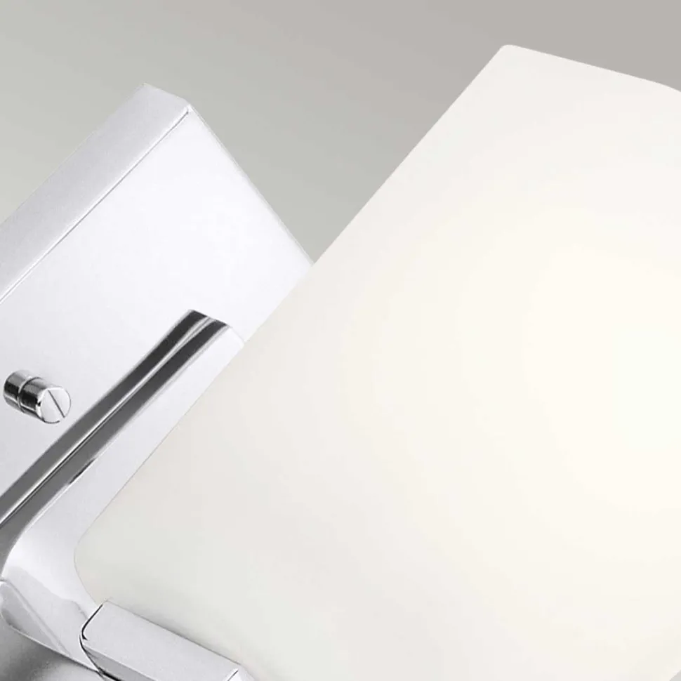 Badleuchte LED G9 IP44 H: 17,3 cm 3000 K blendarm Chrom Weiß