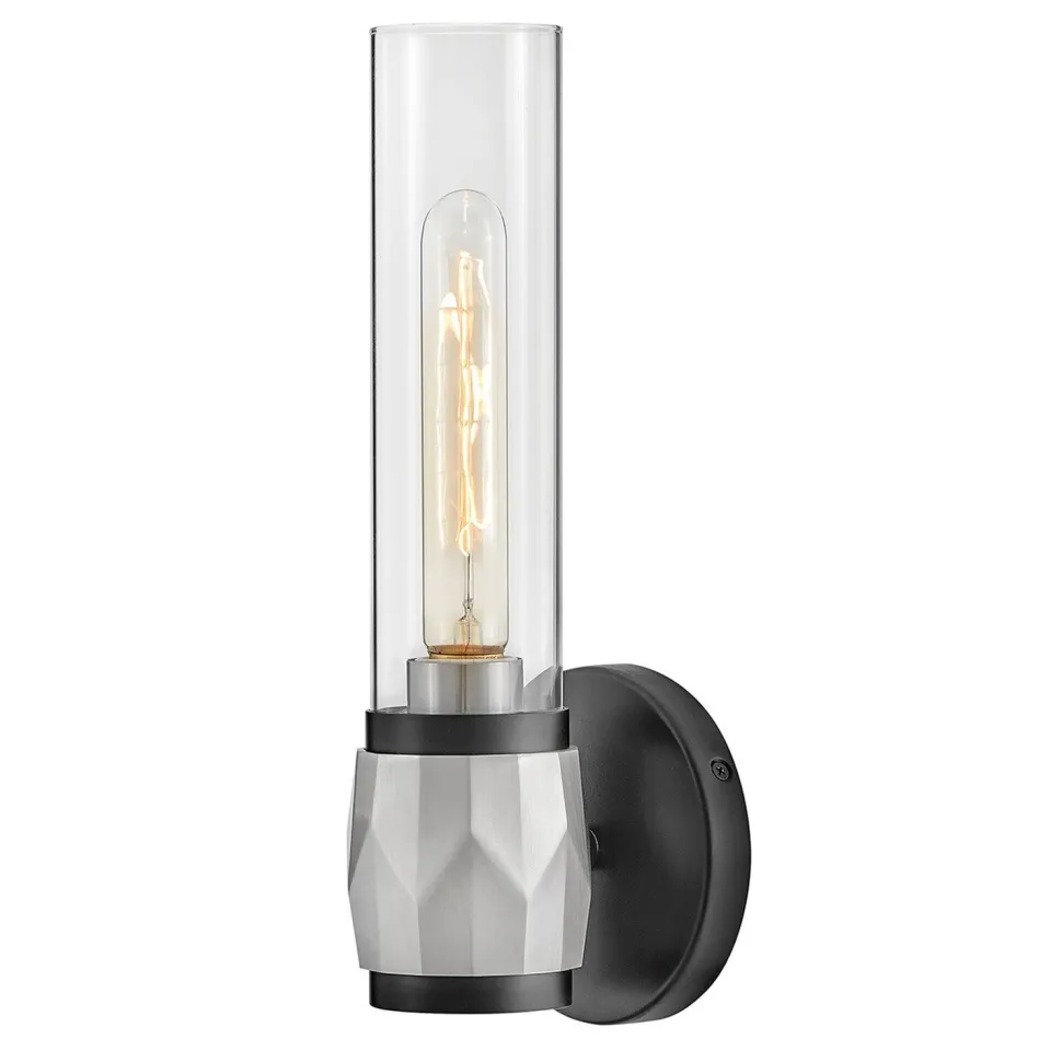 Badleuchte Metall Glas E27 IP44 H: 34,6 cm Modern GRETA