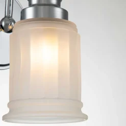 Badleuchte Metall Glas H: 23,7 cm IP44 G9 LED 3000 K