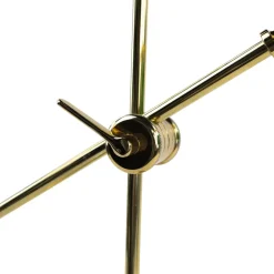 Bankerlampe Grün aus Echt Messing Poliert