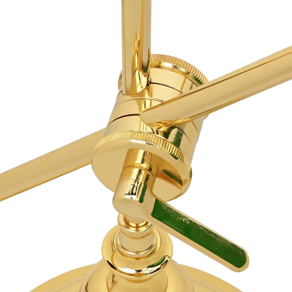 Bankerlampe Vergoldet 24 Karat aus Echt-Messing