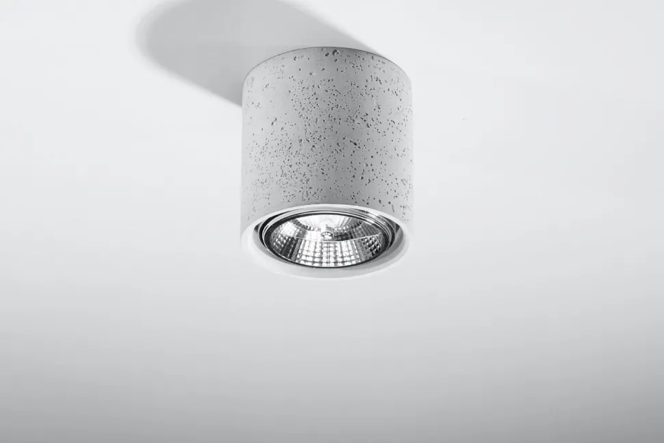 Beton Deckenlampe ADRIANA Ø14cm GU10 kompakt klein