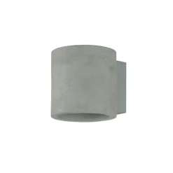 Beton Wandleuchte Up Down rund H: 10 cm klein G9 LED