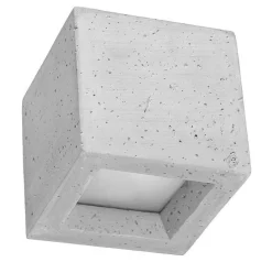 Betonlampe Wand eckig H: 12 cm klein Up Down indirekt