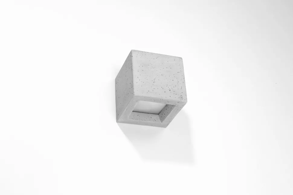 Betonlampe Wand eckig H: 12 cm klein Up Down indirekt