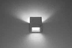 Betonlampe Wand eckig H: 12 cm klein Up Down indirekt