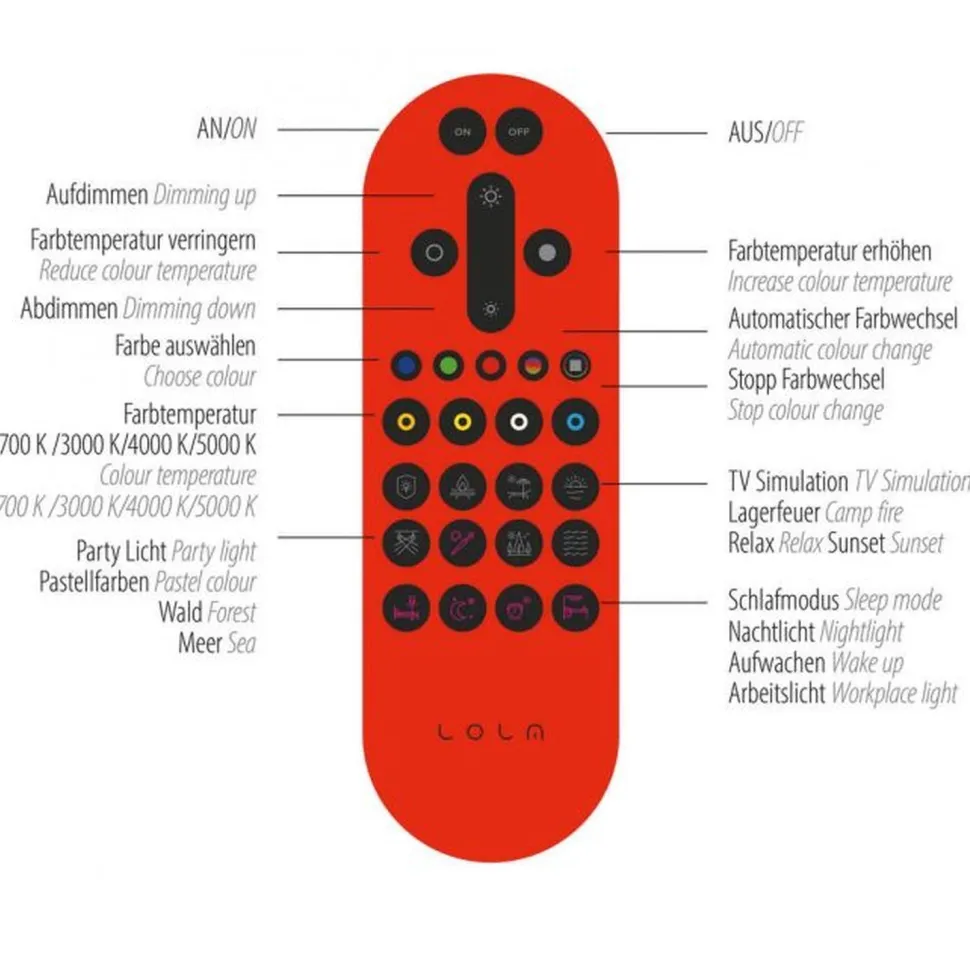 Beweglicher LED Deckenspot Schwarz RGB 114,5 cm dimmbar