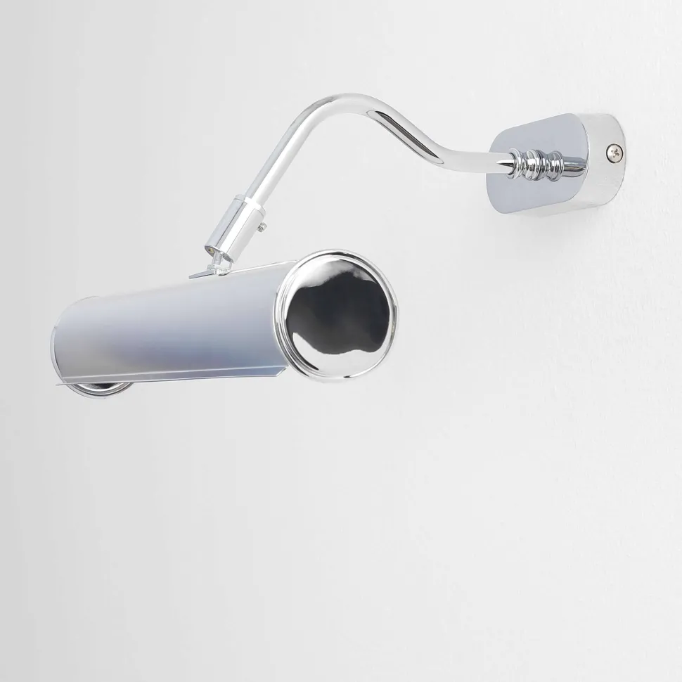 Bilderleuchte Chrom 30cm Echt-Messing