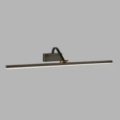 Bilderleuchte LED in Schwarz-Gold Antik 3000 K B: 70 cm lang