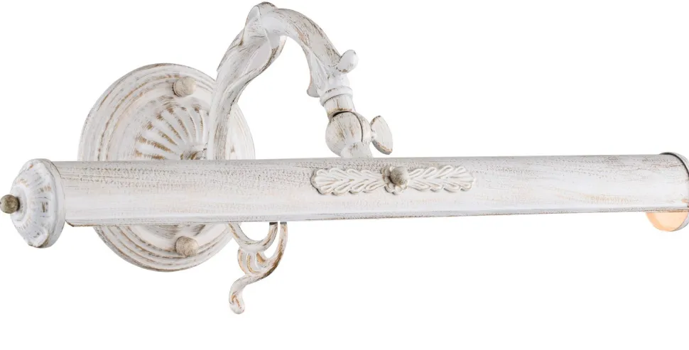 Bilderleuchte Metall verstellbar 44,5 cm breit Weiß E14