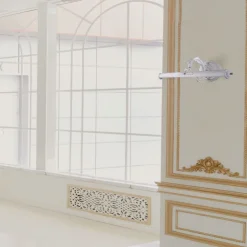 Bilderleuchte Metall verstellbar 44,5 cm breit Weiß E14