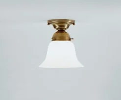 Blendarme Deckenlampe Berliner Messing Glas E27 Ø16 cm