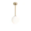 Blendarme Deckenlampe Gold Glas Metall H:42 cm wohnlich