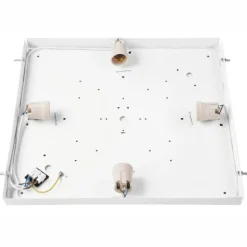 Blendarme Deckenleuchte Glas Holz Pinie E27 L:48 cm