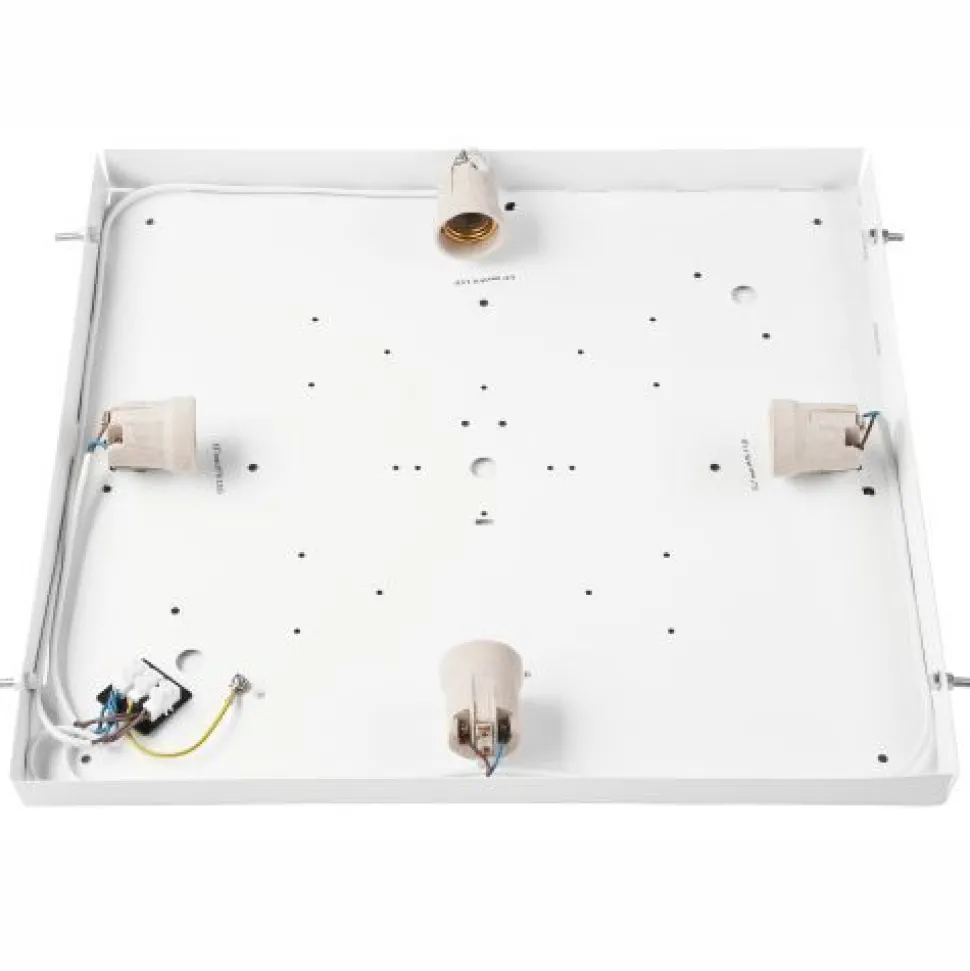 Blendarme Deckenleuchte Glas Holz Pinie E27 L:48 cm