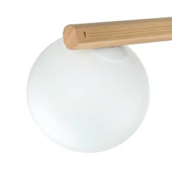 Blendarme Deckenleuchte in Kiefer G9 L:47 cm länglich